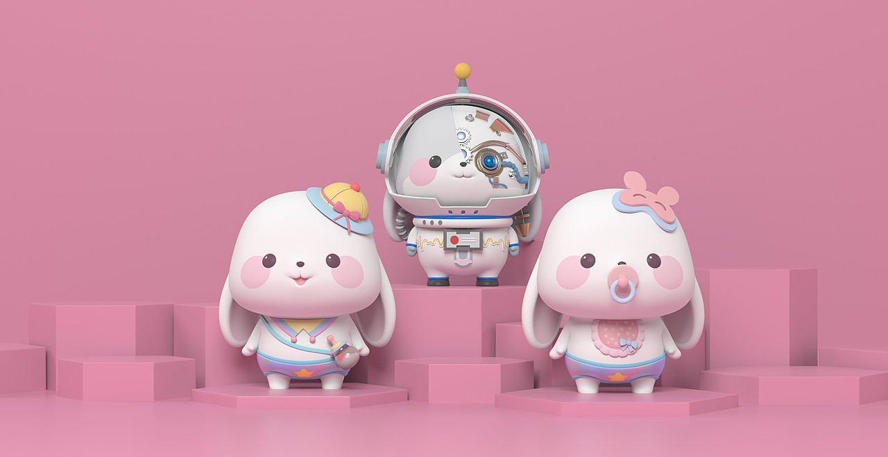 潮玩 泥萌兔  甜酱兔