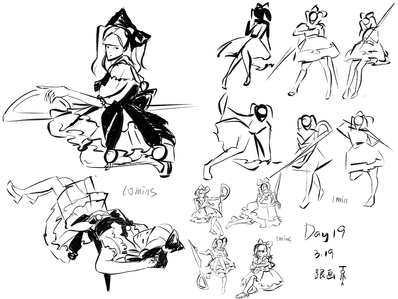 #速寫60天挑戰(zhàn)賽Day19@速寫班長（圖ZMjkzMzM3ODMy） - 創(chuàng)作習(xí)作 - 站酷設(shè)計師新的惰性氣體原創(chuàng)素材 - 站酷ZCOOL