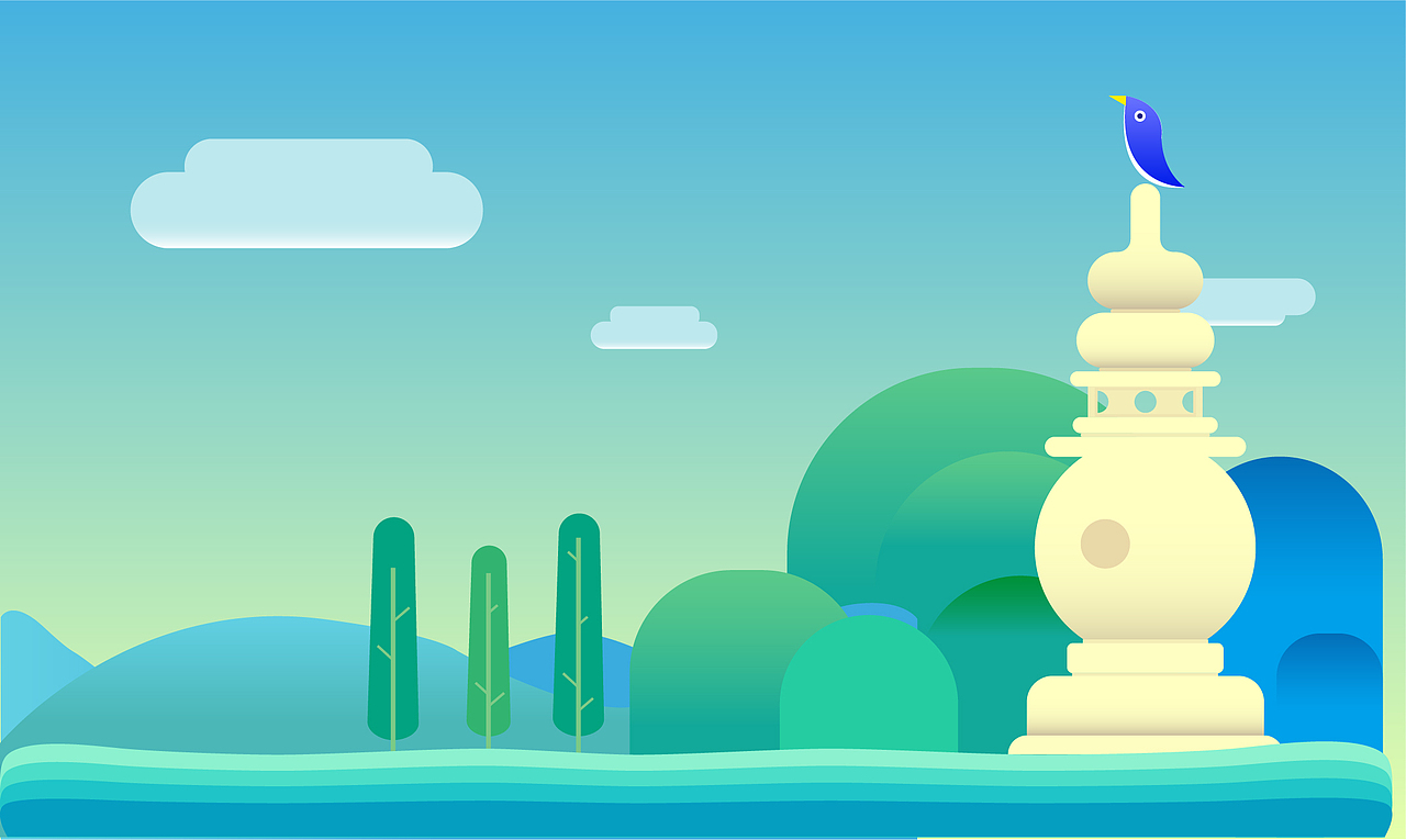西湖插画（图ZMTAxMjM3MTU2） - 图案 - 站酷设计师幸运ahay原创素材 - 站酷ZCOOL