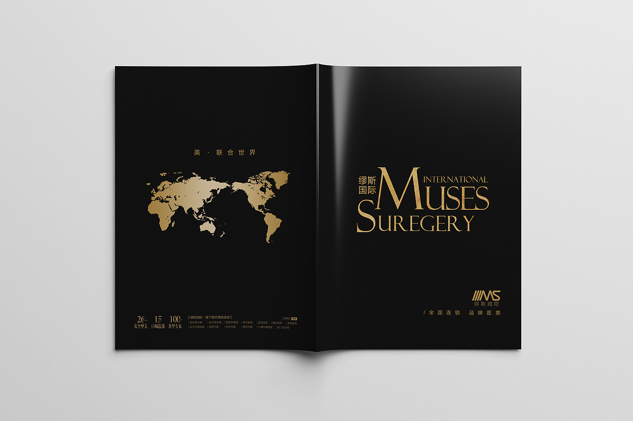 医美黑金画册时尚整形画册大气高档美容画册封面设计