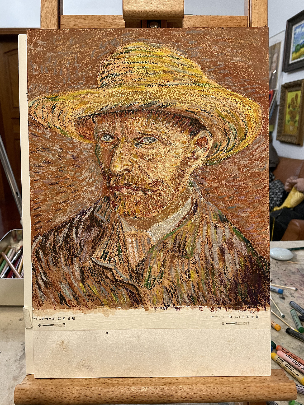 油畫(huà)棒臨摹梵高自畫(huà)像過(guò)程分享（圖ZMjM4NDg4NjU2） - 繪畫(huà) - 站酷設(shè)計(jì)師慕漁藝術(shù)原創(chuàng)素材 - 站酷ZCOOL