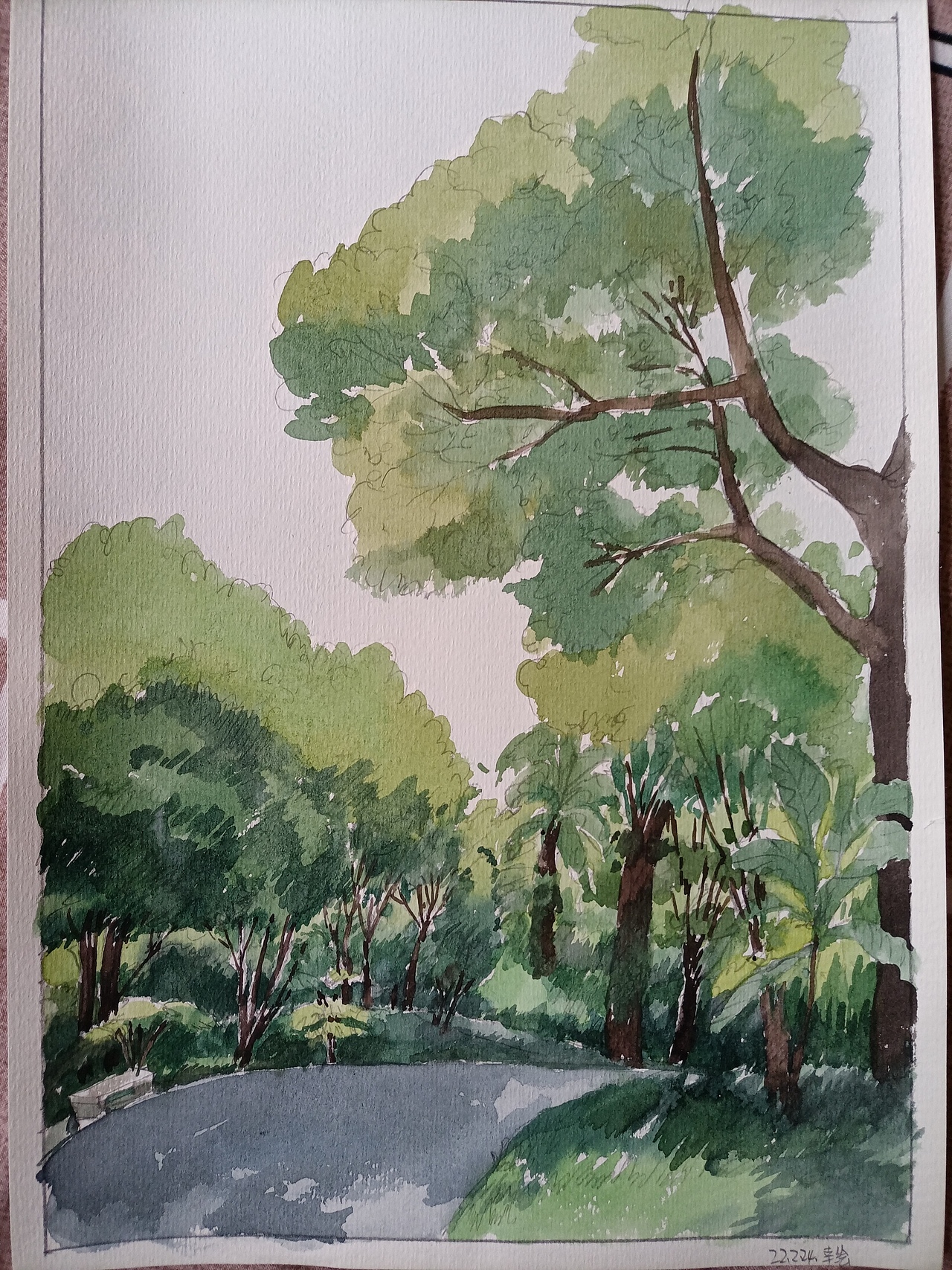 2022.2.23-2022.3.3水彩风景