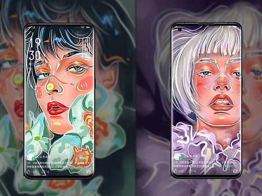 “艺术品”（个人主页-ZNTQ0MTI4NjQ=） - 海报 - 站酷设计师蓝愫原创素材 - 站酷ZCOOL