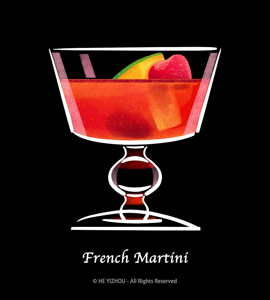 [鸡尾酒插画系列] - 仲夏夜之梦