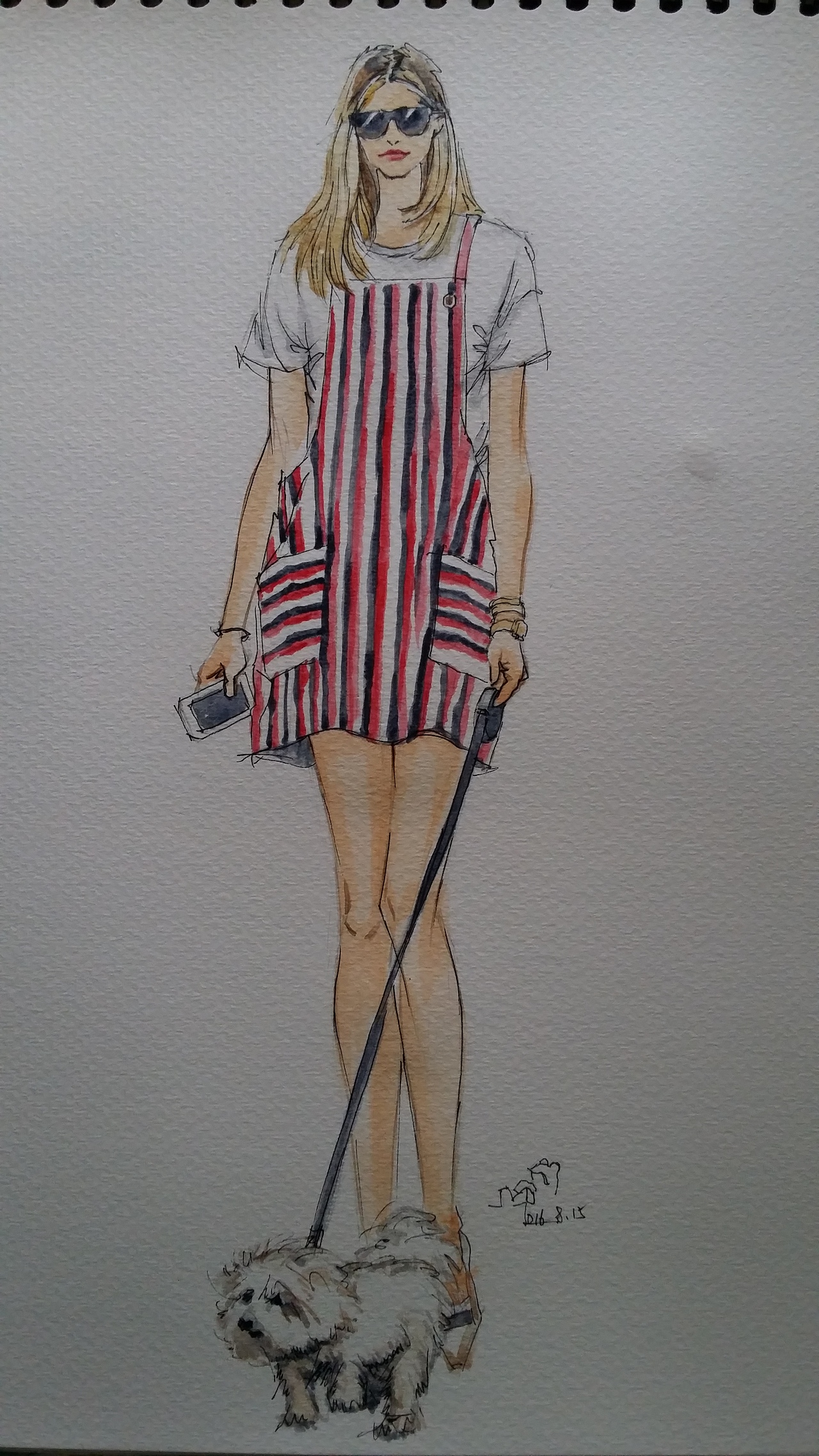 手绘时装插画(女装)