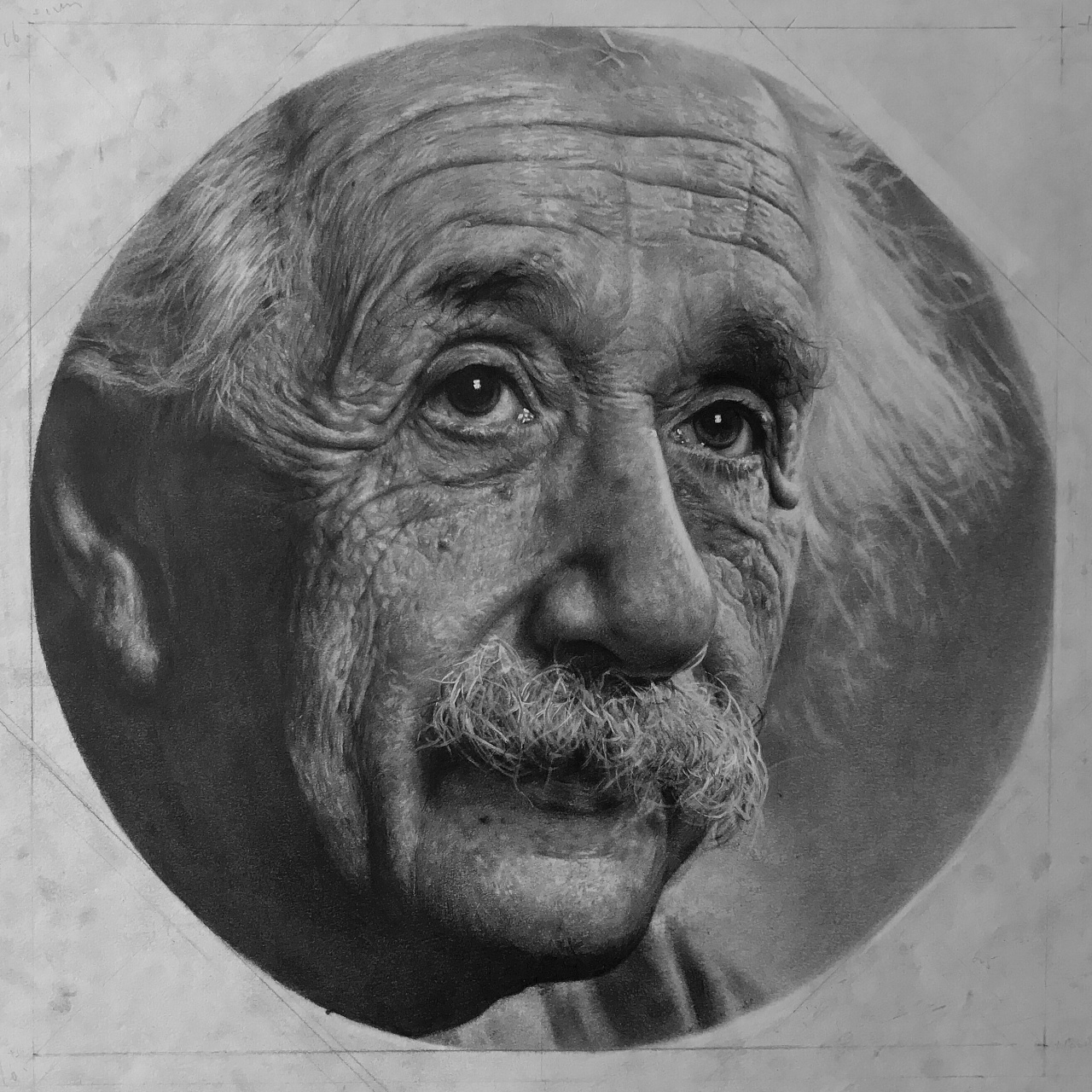 素描爱因斯坦头像图片