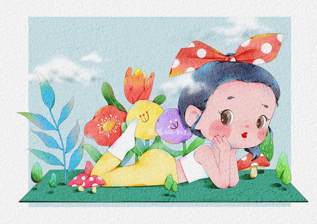 Q萌水彩插画（图ZMjk3MTA0NzU2） - 儿童插画 - 站酷设计师画画的小倩原创素材 - 站酷ZCOOL