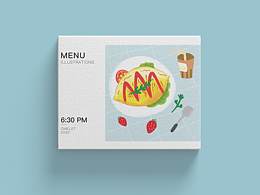 美食插画~