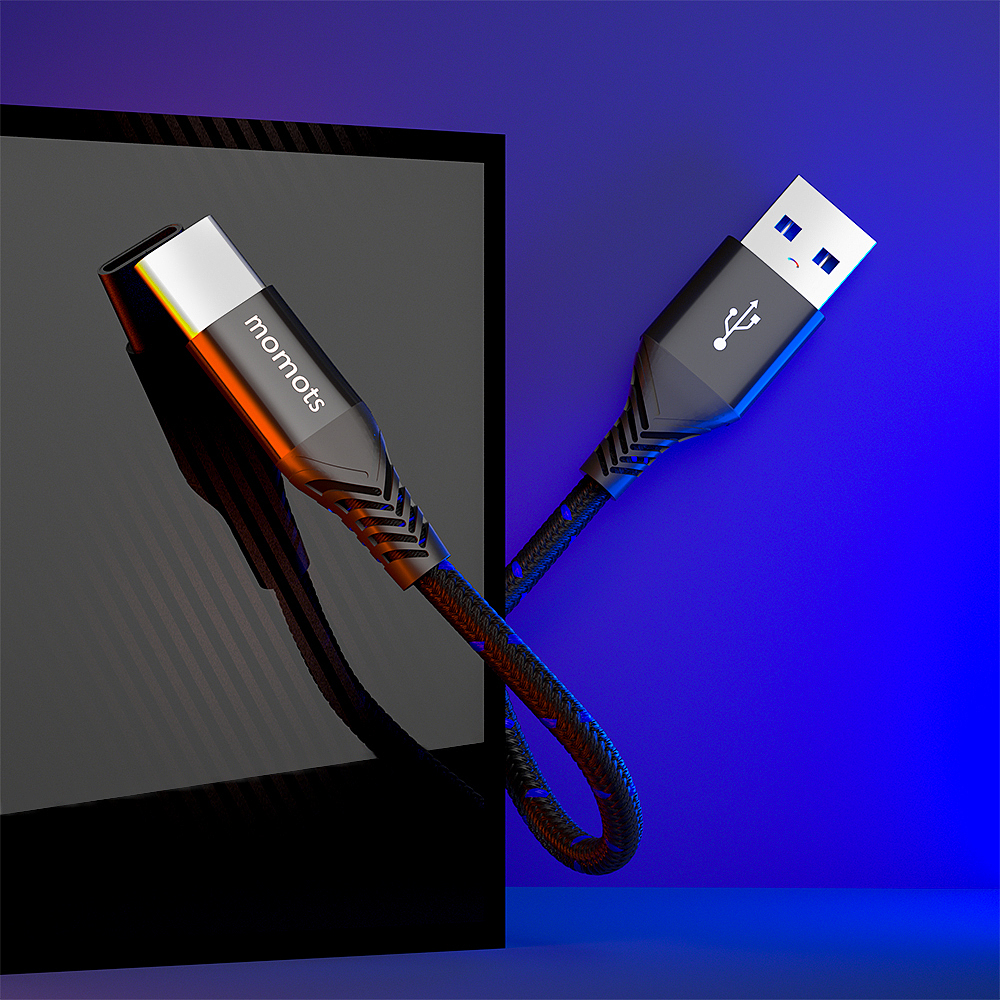 自建模型C4D场景搭建渲染 编制数据线(亚马逊店)