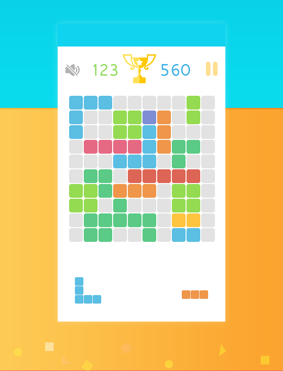 1010方塊小游戲（圖ZNDkwNzAzOTY=） - 游戲UI - 站酷設(shè)計(jì)師Duanfaxiaoping原創(chuàng)素材 - 站酷ZCOOL