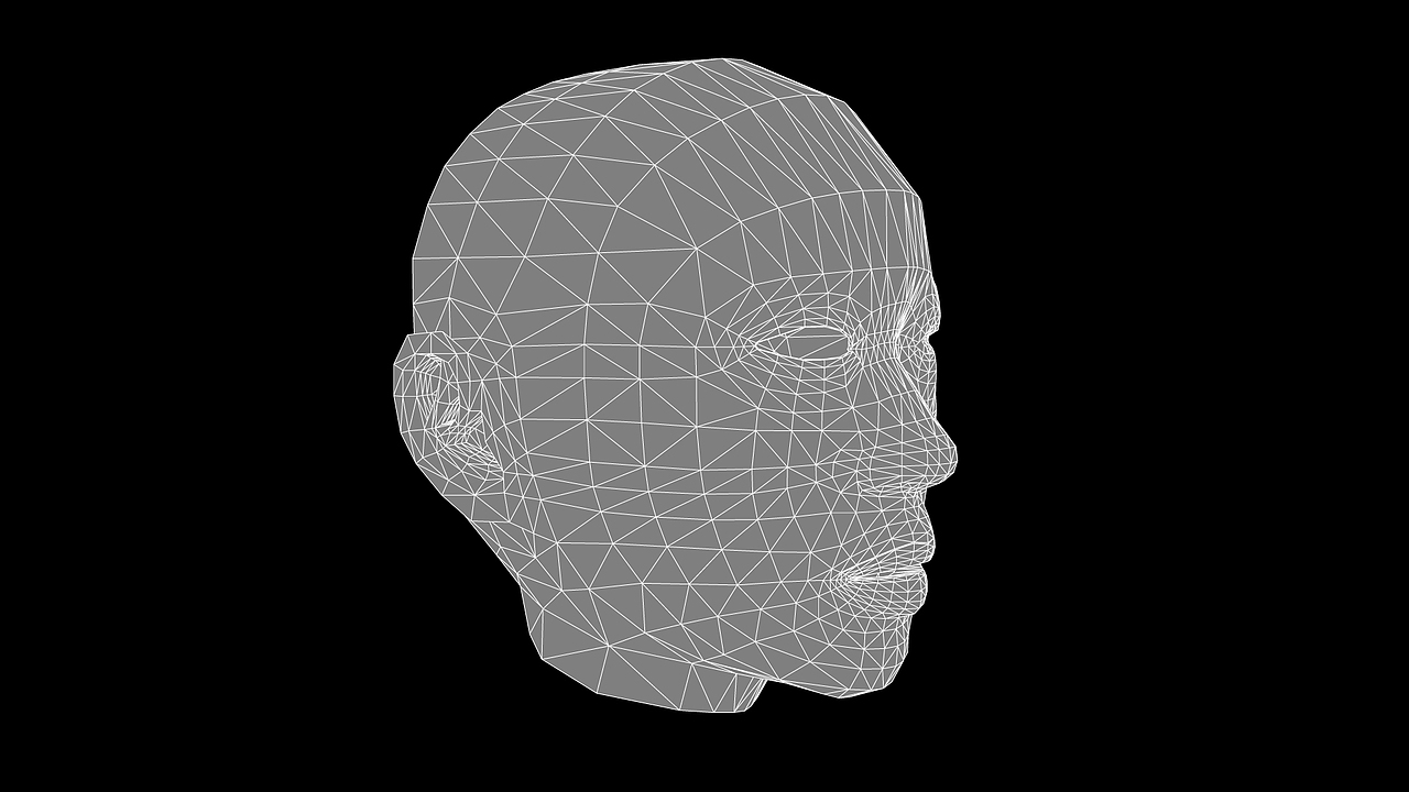 maya头部建模三视图