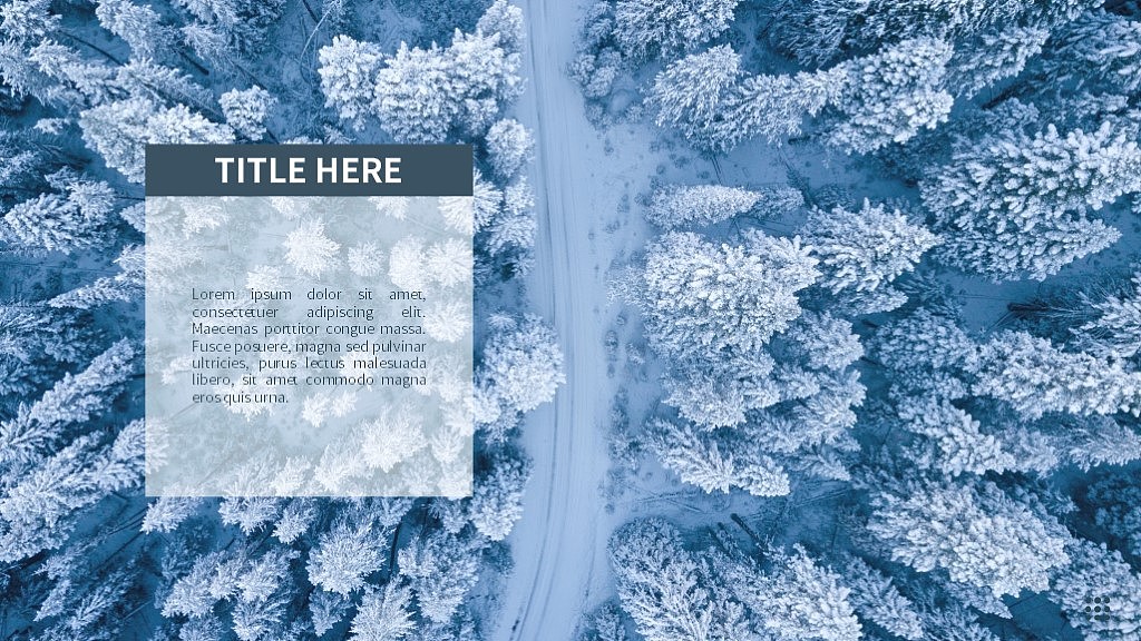 《冬》——原创PPT模板作品