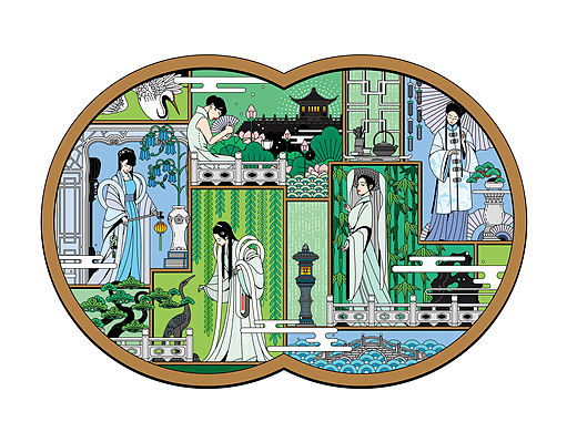 四季窗景&十二花令