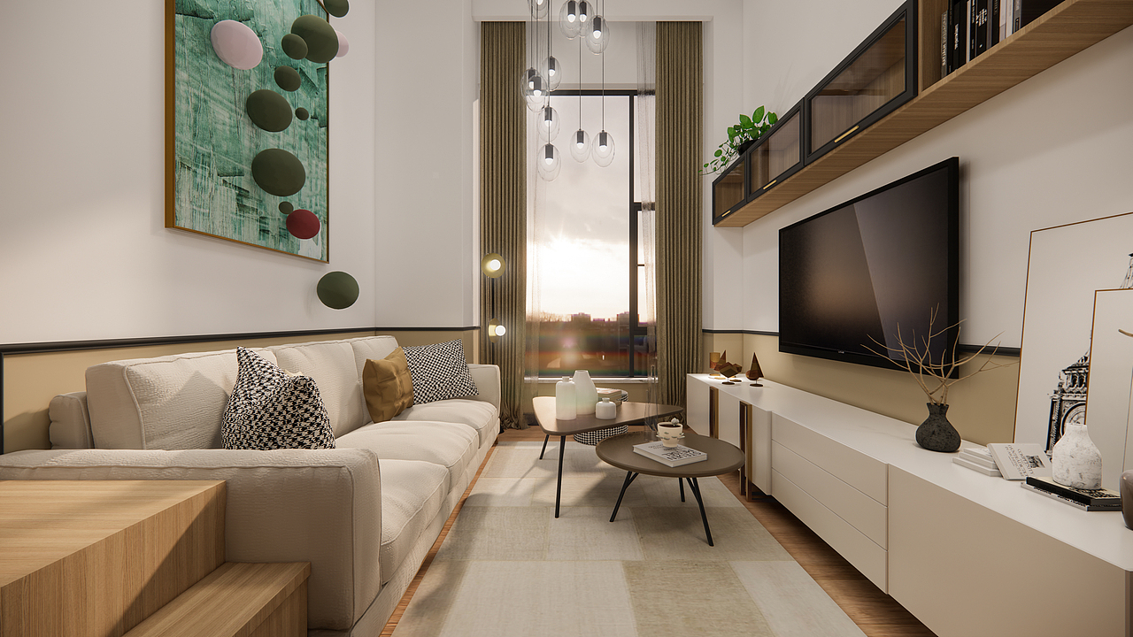 华润时光里-LOFT公寓（图ZMjUyMTc2OTA0） - 家装设计 - 站酷设计师叁川设计原创素材 - 站酷ZCOOL