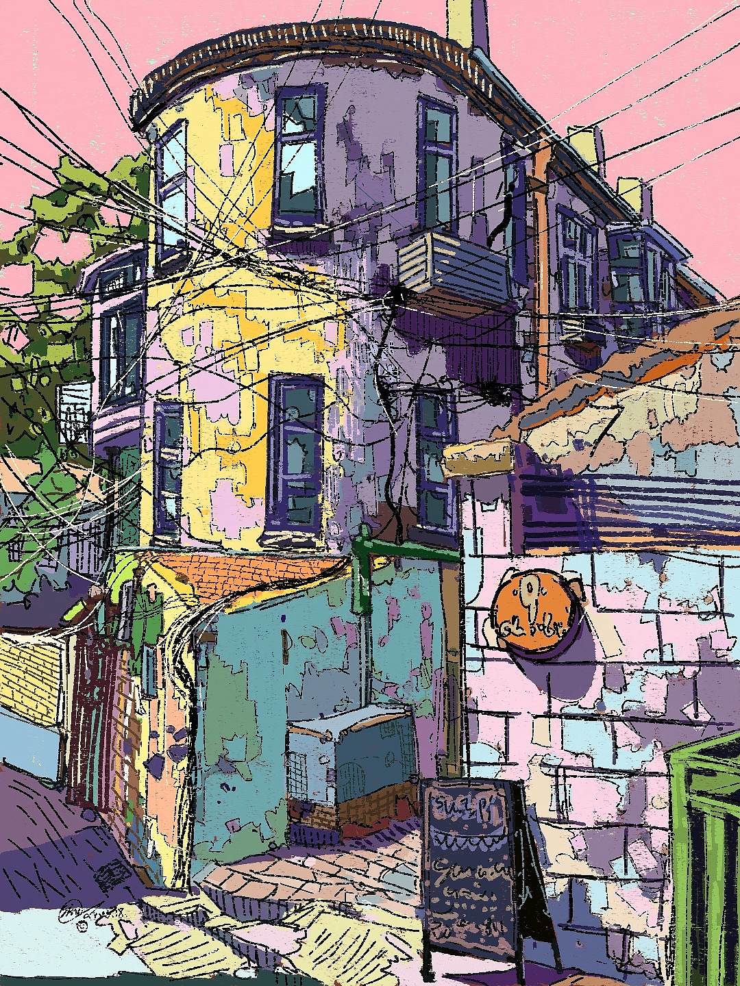 原创风景插画（图ZMzY1MDIwMTQ0） - 艺术插画 - 站酷设计师_树_原创素材 - 站酷ZCOOL