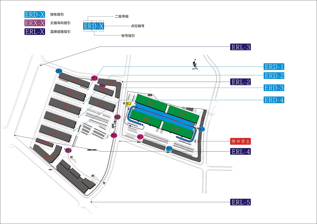 远成物流(西部物流产业园)导视系统规划设计