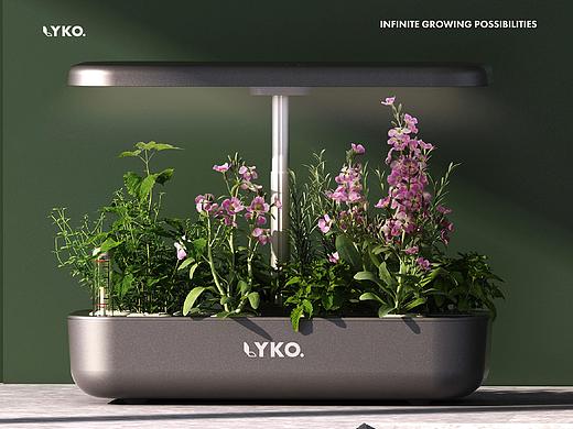 LYKO水培机 | 产品海报设计 | 实拍与三维结合
