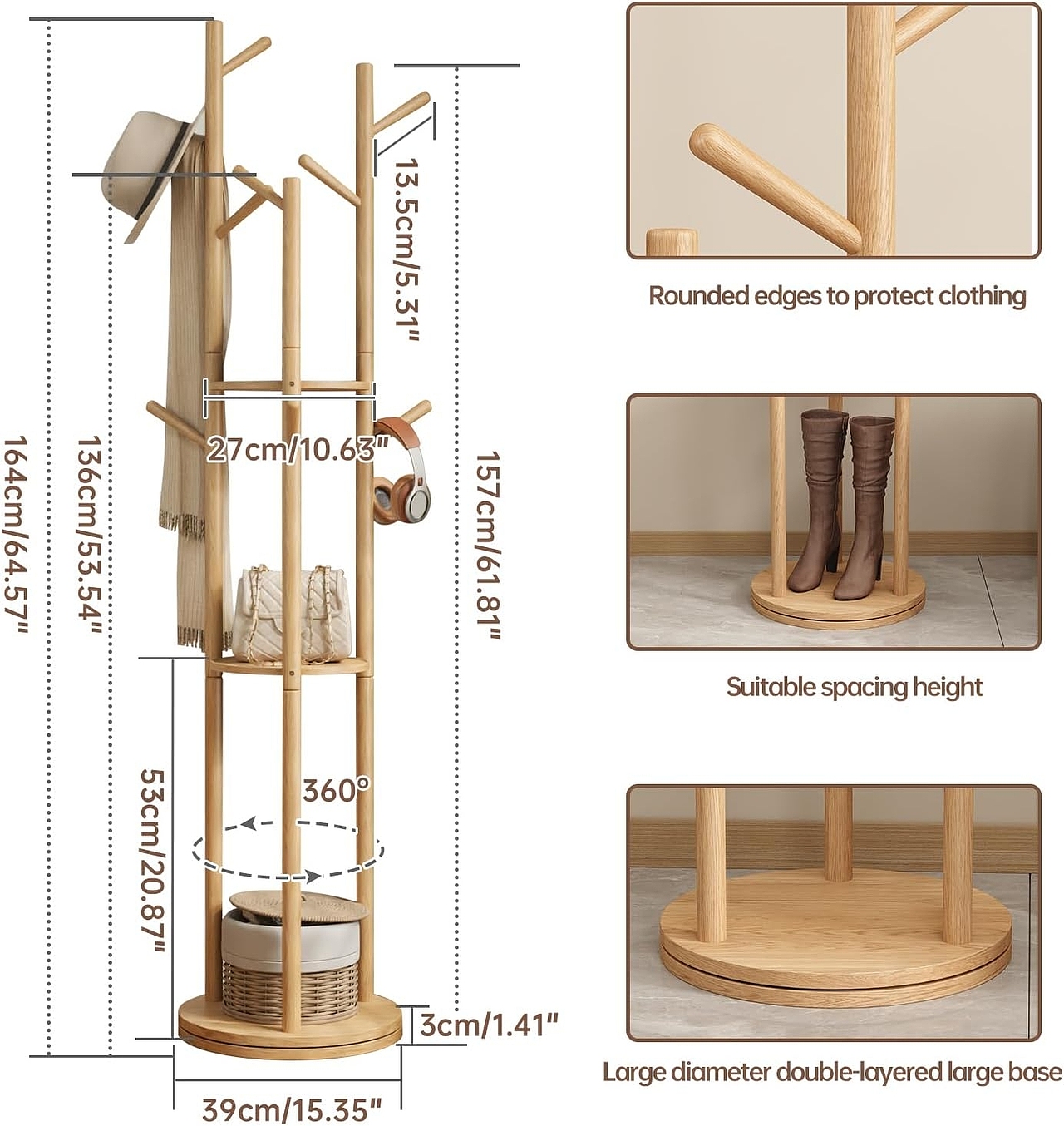 衣帽架亚马逊图片设计案例分享🎬