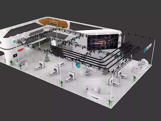 康达展位展台展会展览3D效果图