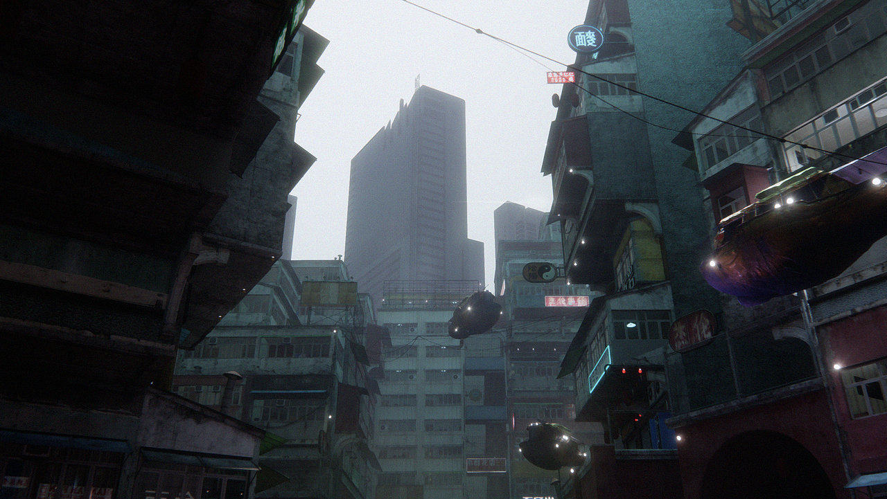 Enscape 朋克街区动画（图ZMjUxNDg1NDQw） - 场景 - 站酷设计师ENS茶会十字原创素材 - 站酷ZCOOL