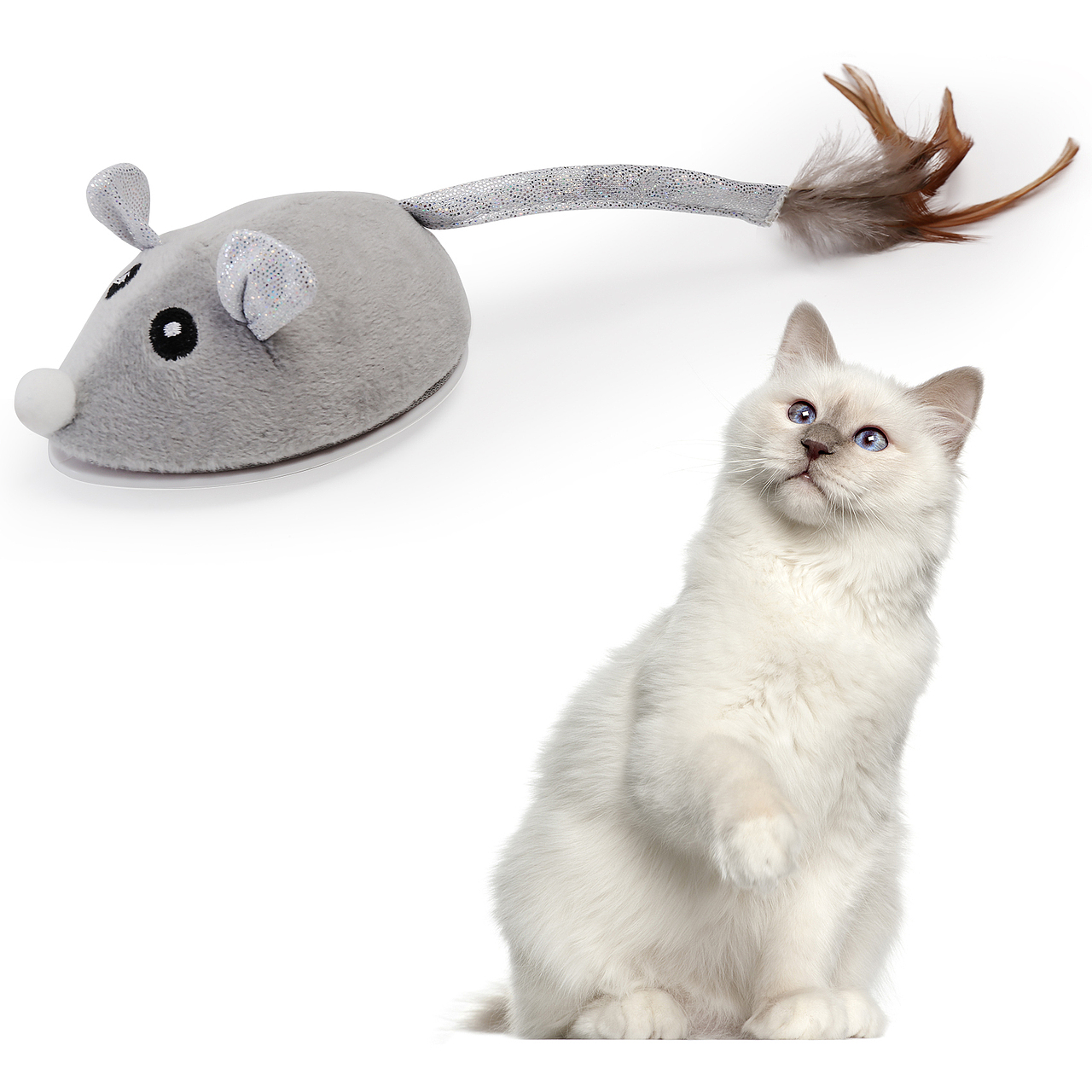 亚马逊-仿真老鼠玩具猫咪玩具亚马逊产品主图