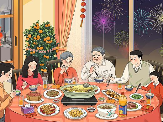 2020年宜昌万科理想城插画海报