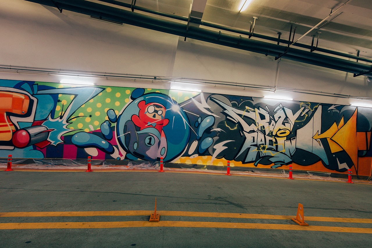 与腾讯合作的跑跑卡丁车主题涂鸦