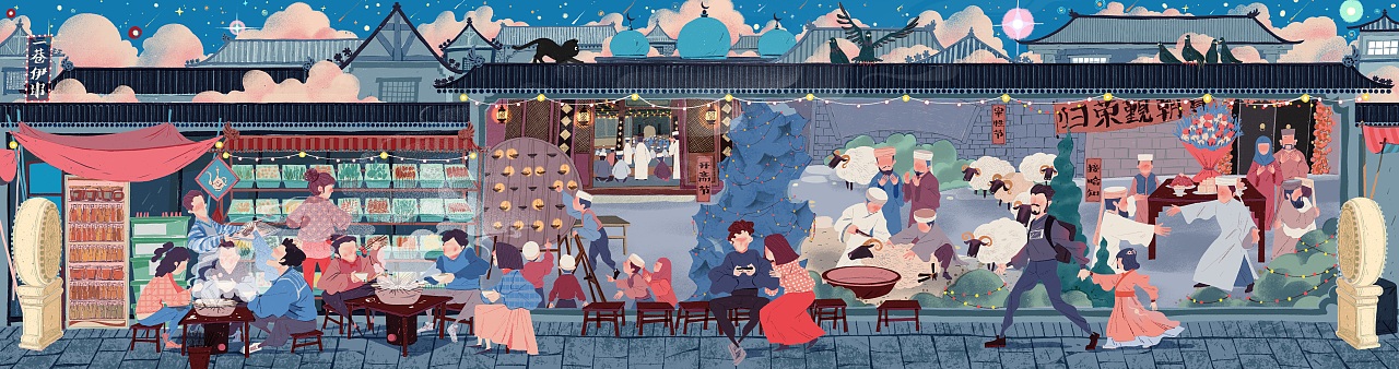 《一巷伊串》一段有记忆的故事（图ZMzE1Nzk2NzMy） - 商业插画 - 站酷设计师九山DADA原创素材 - 站酷ZCOOL