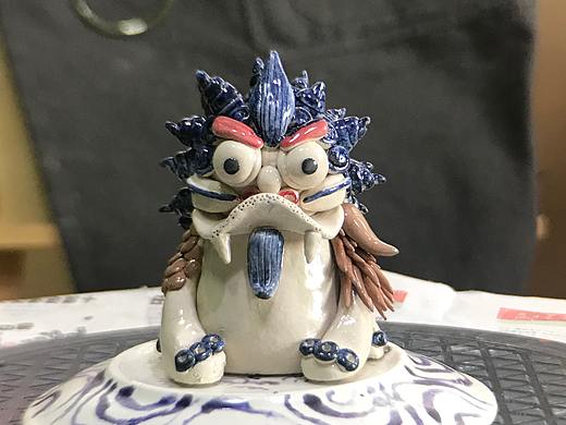 狻猊香炉  手工陶艺香炉 龙之子狻猊