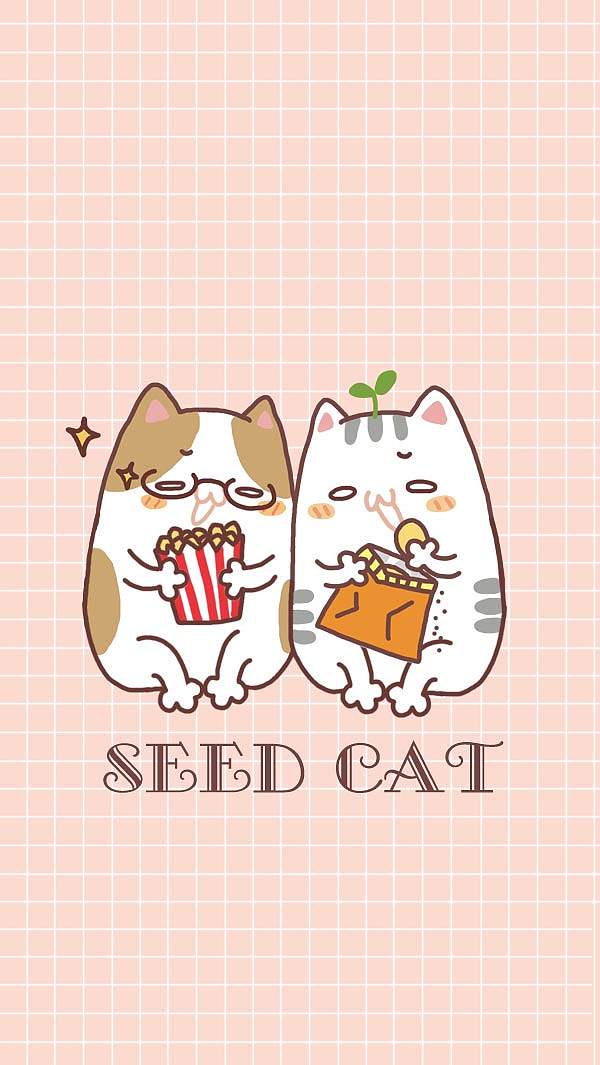 暖冬种子猫手机锁屏壁纸（图ZMjE0ODc5OTY=） - 网络表情 - 站酷设计师种子猫原创素材 - 站酷ZCOOL