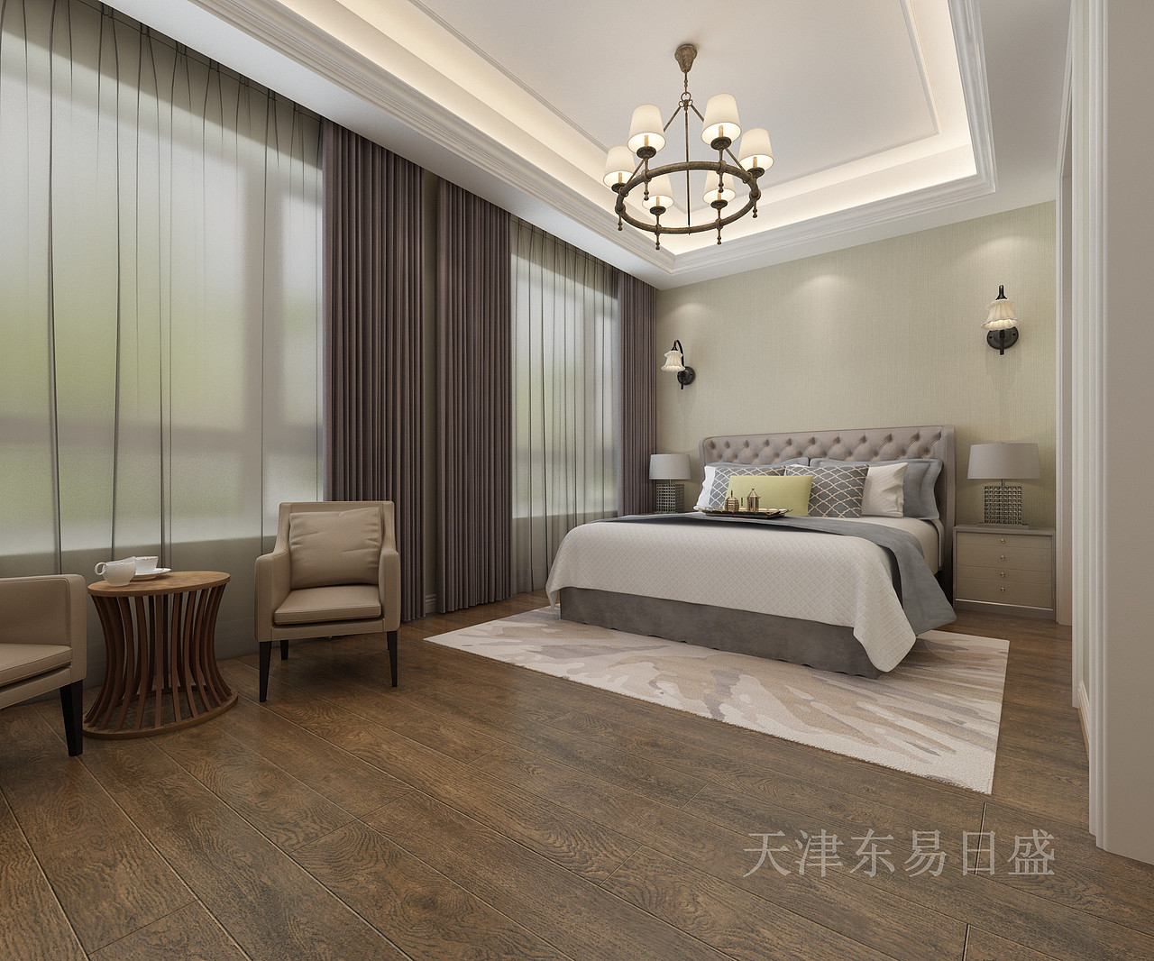 315平欧式风格装修效果图,华丽的装饰,精美的造型