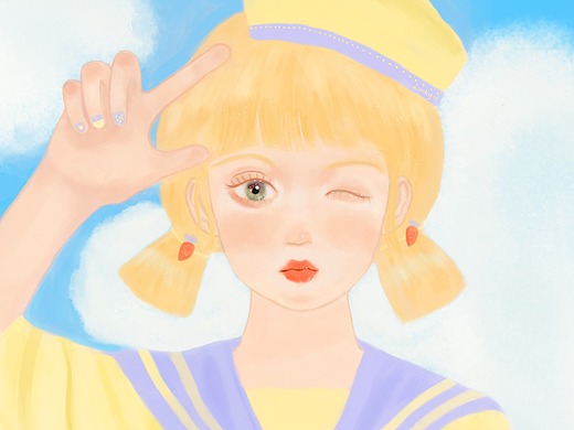 wink!少女可爱插画