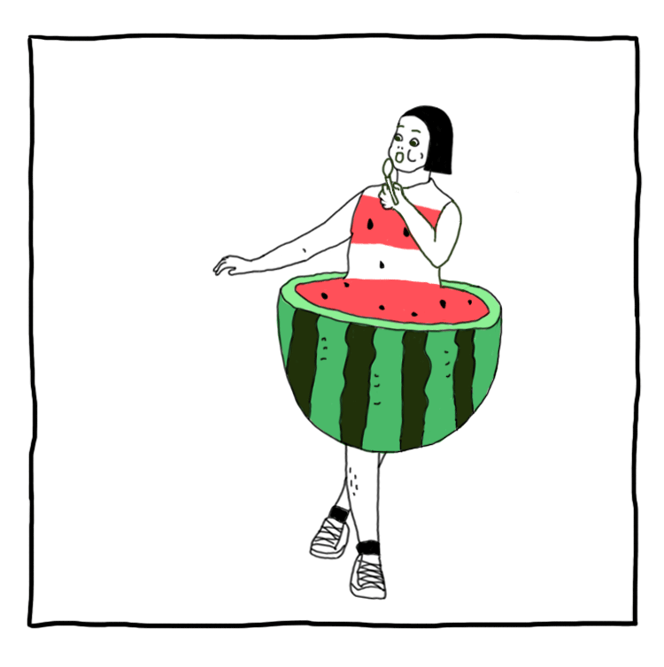 一言不合,吃口冰镇西瓜,拿籽使劲喷他