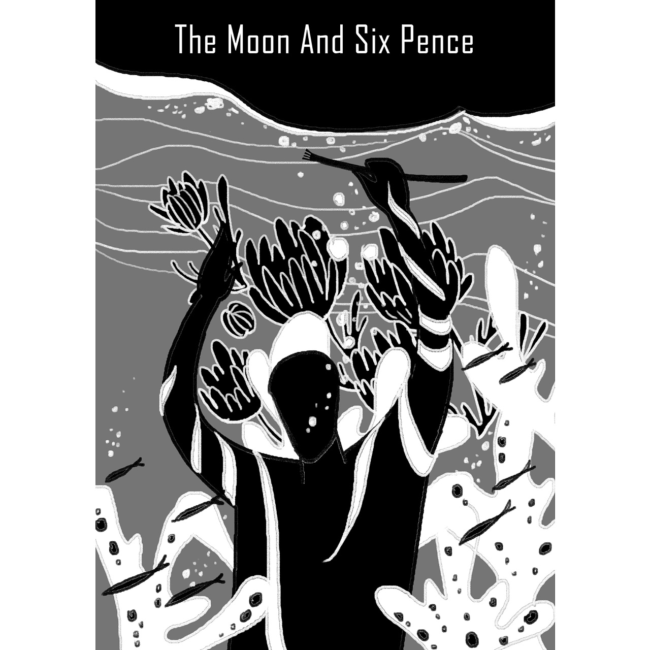 中秋快乐 月亮和六便士