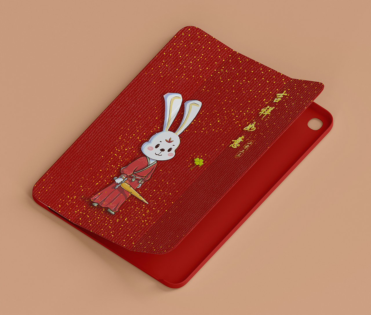 原创兔年插图 平板壳展示