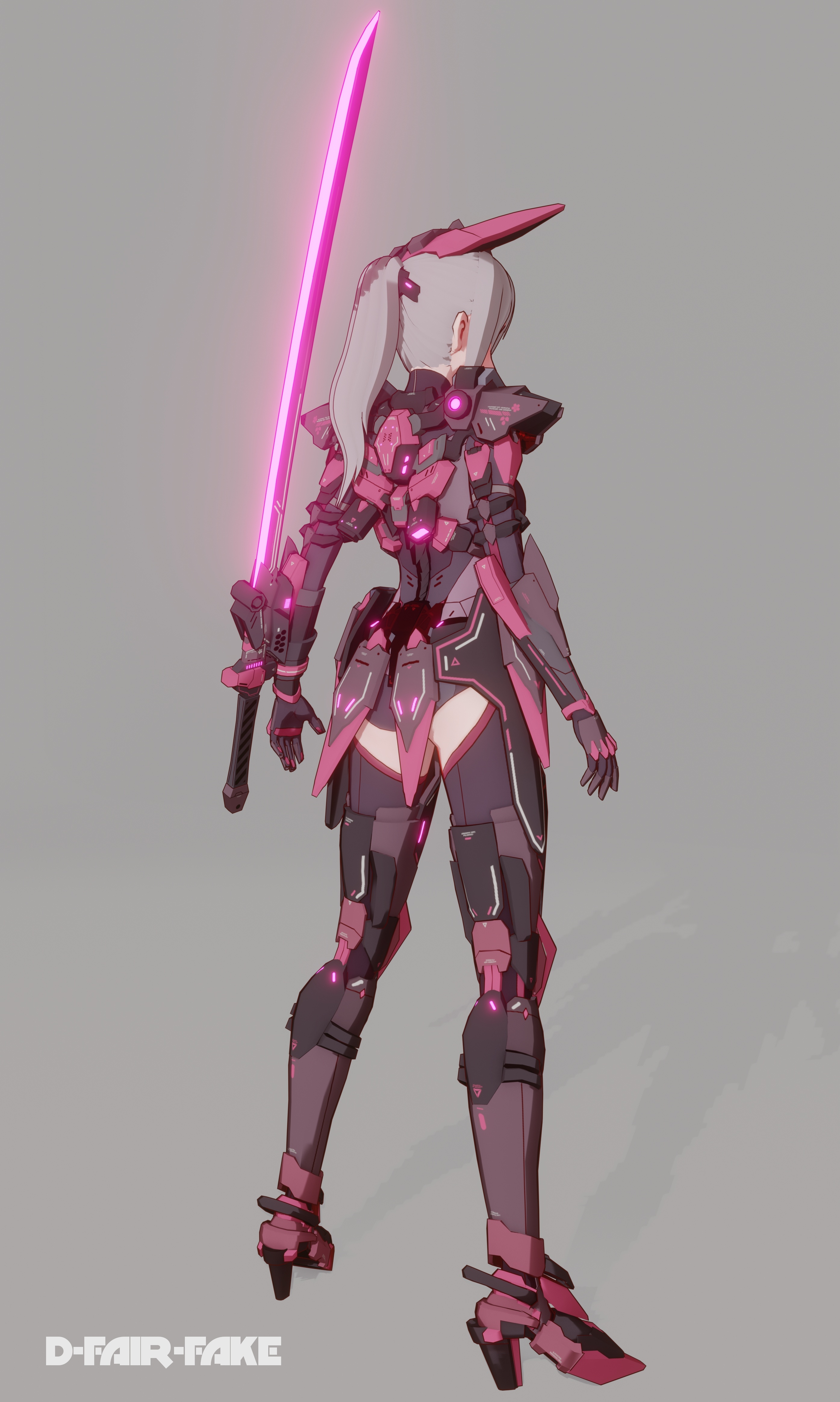 二次元风格机娘