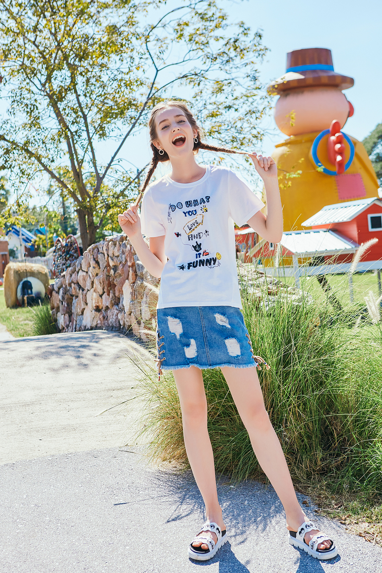 t恤女短袖宽松衣服可爱夏季搞怪味少女ins超火网拍