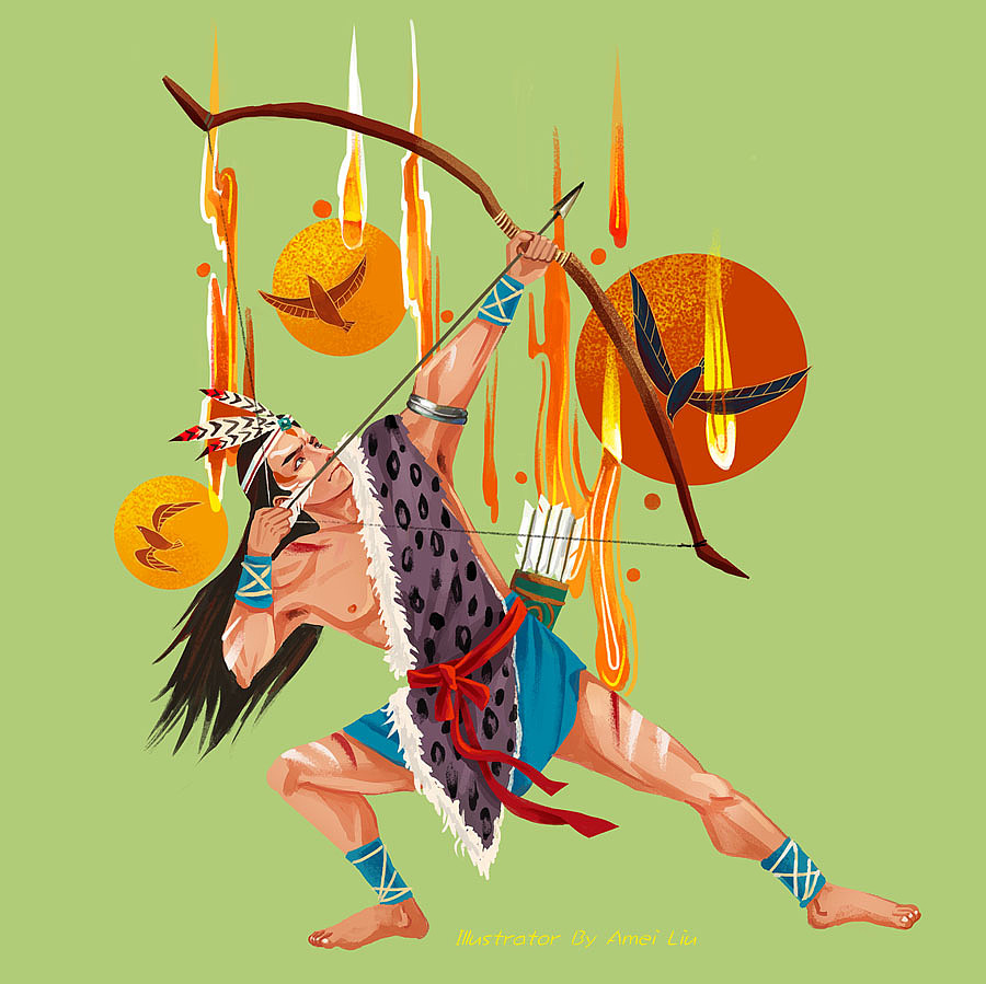 《中国神话》后羿射日