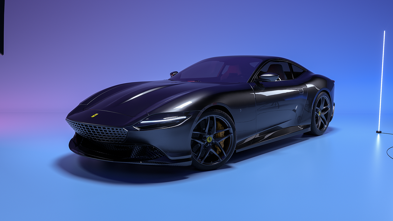 Ferrari Roma 2020 CGI（图ZMjc4NTcxNjA4） - 机械/交通 - 站酷设计师今天作业有点多原创素材 - 站酷ZCOOL