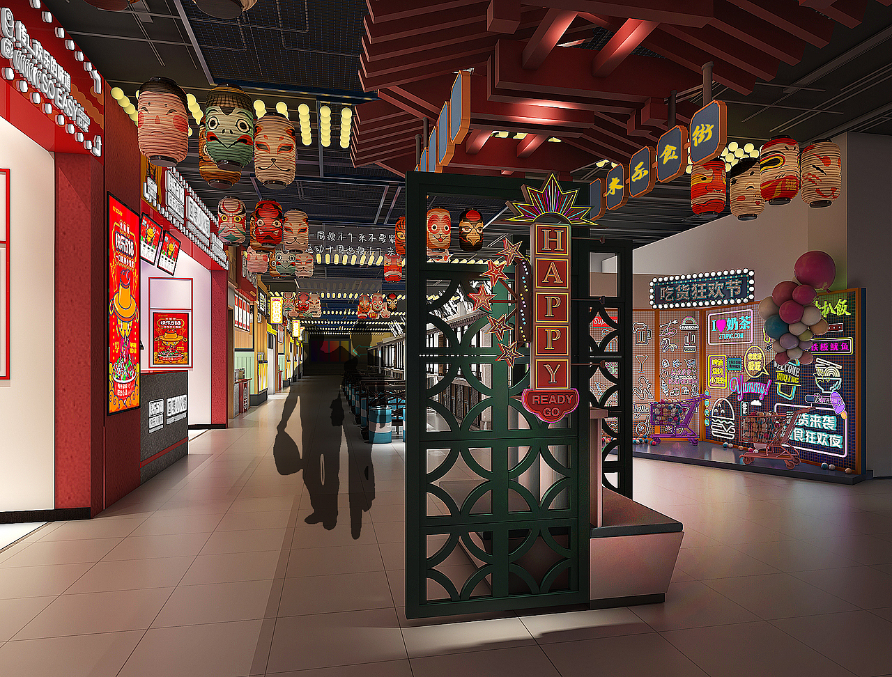 地下小吃街（图ZMjgwMDczNzk2） - 商业空间设计 - 站酷设计师Choidx原创素材 - 站酷ZCOOL
