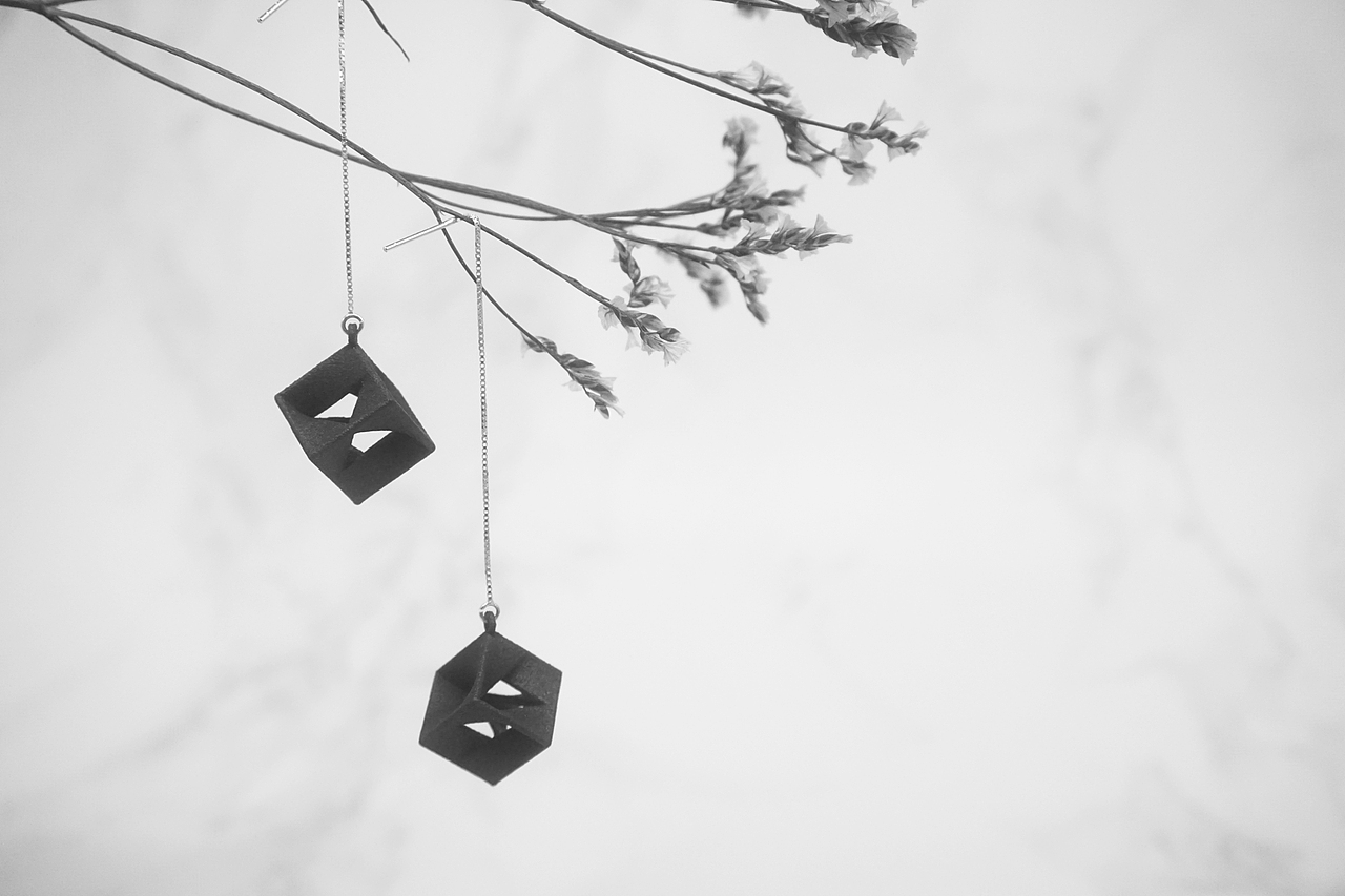 造么作品 | CUBE系列3D打印耳坠