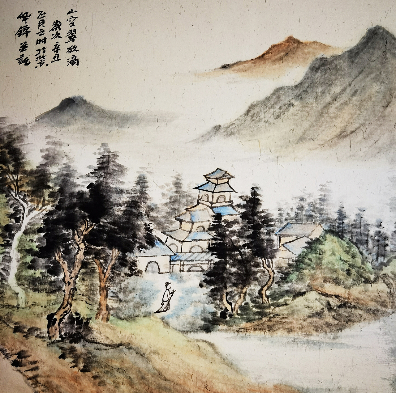 山水画中国画中国美术家协会会员李佩锦作品