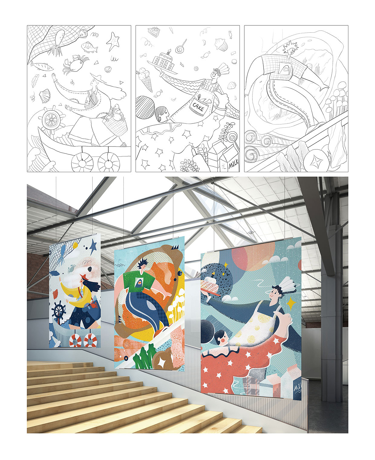 板绘插画习作——噪点风格