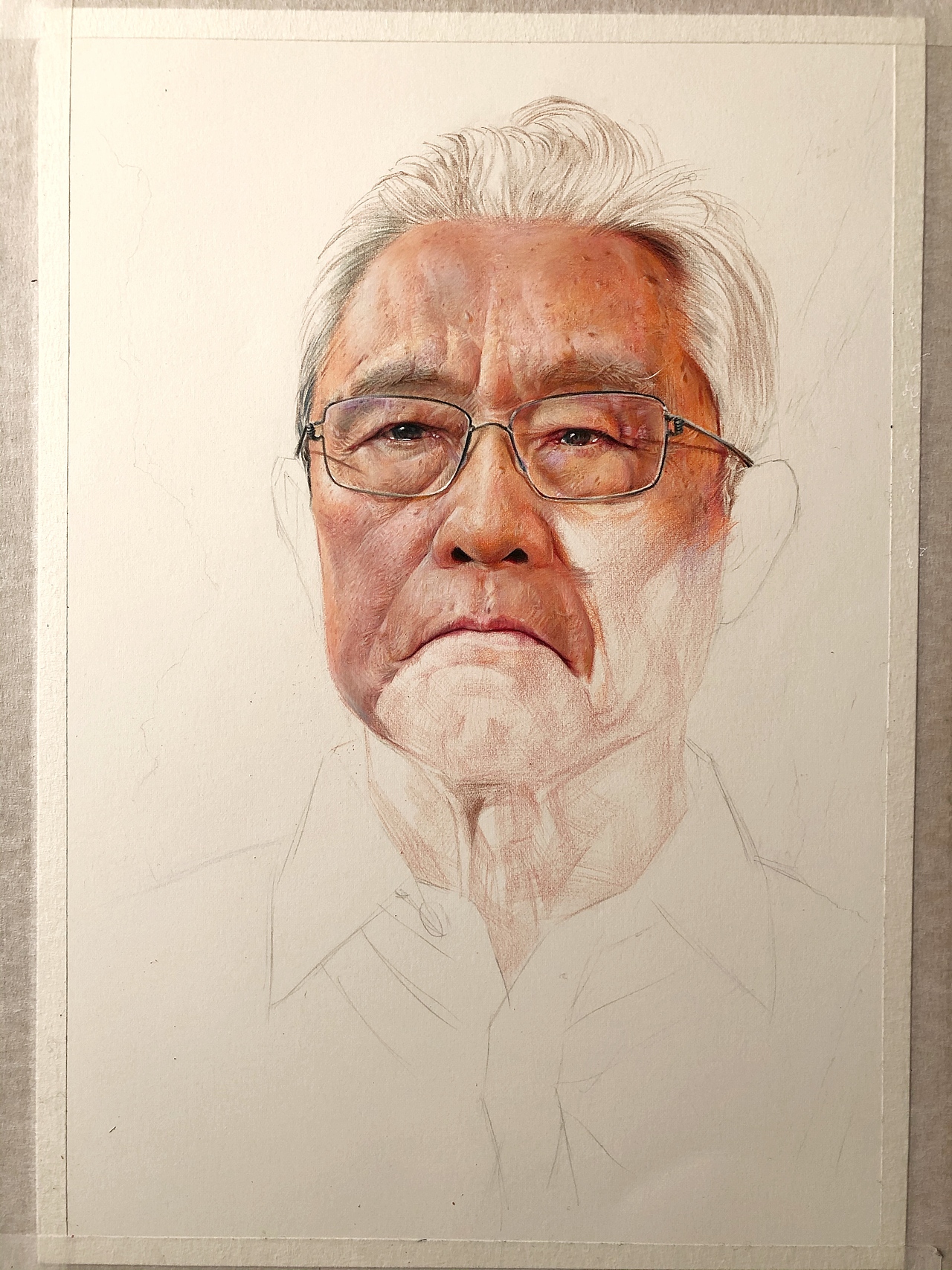 彩铅百人同绘《钟南山院士》（图ZMTk2MzExNTE2） - 绘画 - 站酷设计师大叔左右原创素材 - 站酷ZCOOL