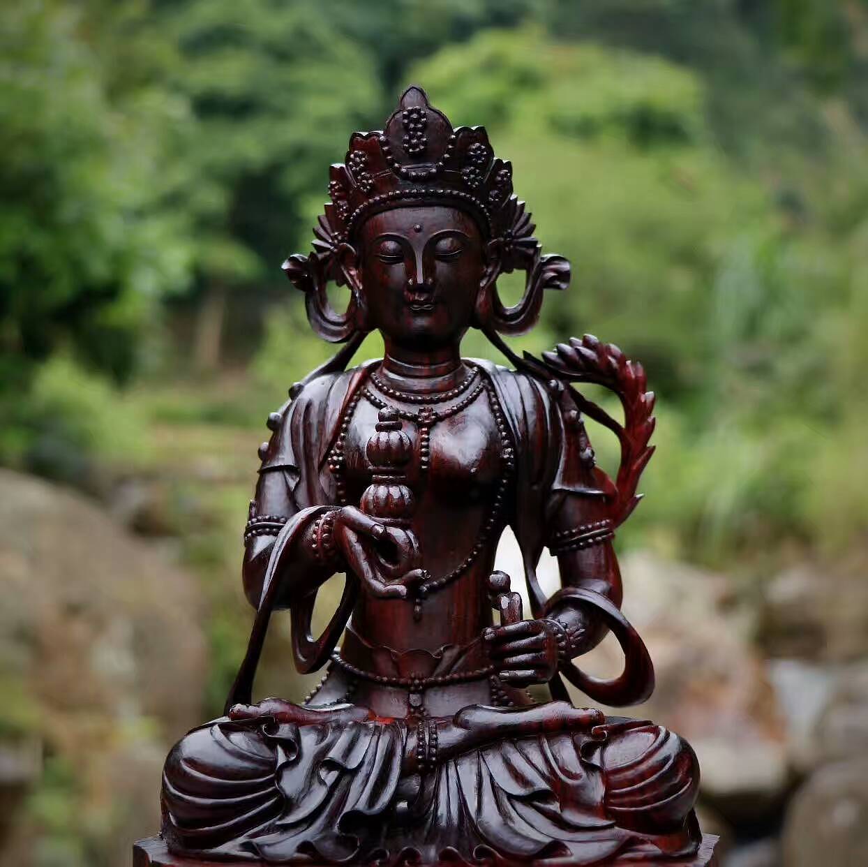-----度母，全称圣救度佛母，为观世音菩萨所化现之身，故亦称多罗尊观音、多罗观世音。-----（图ZODIyMTU0NTI=） - 工艺品设计 - 站酷设计师汇众木艺原创素材 - 站酷ZCOOL