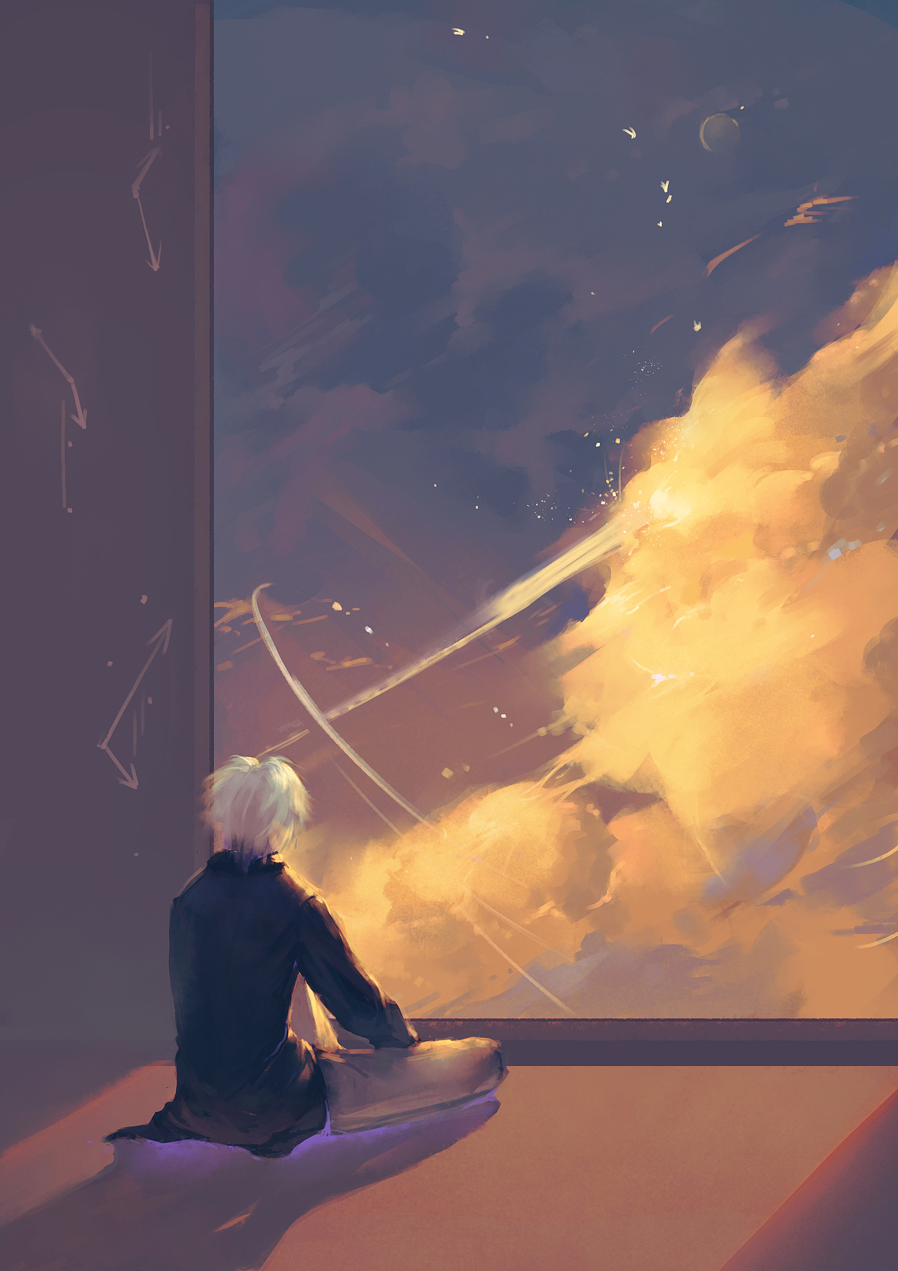 第三周——少年与空中列车（图ZMzEzODU0Mjgw） - 创作习作 - 站酷设计师JLZ霜小原创素材 - 站酷ZCOOL