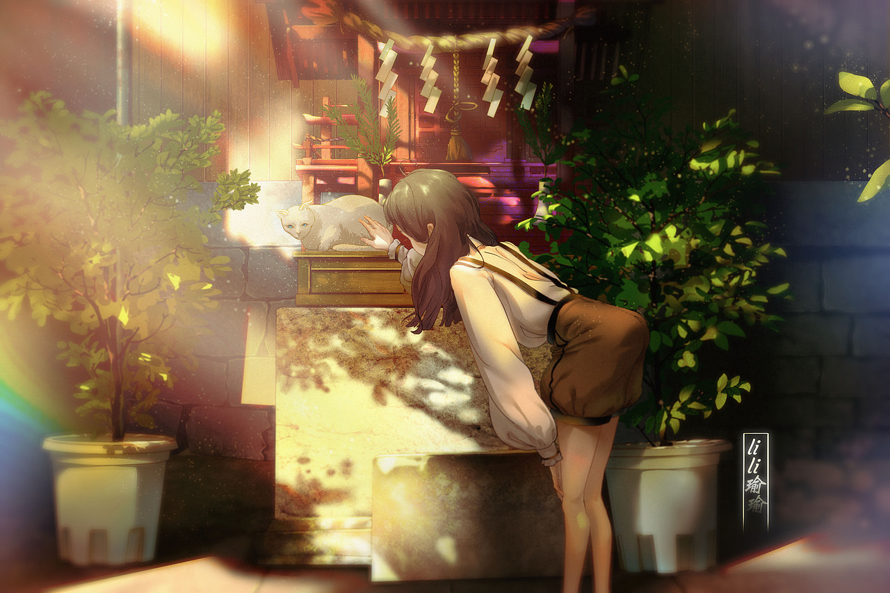 摸猫呀~（图ZMjg3OTk4ODc2） - 商业插画 - 站酷设计师lili瑜瑜原创素材 - 站酷ZCOOL