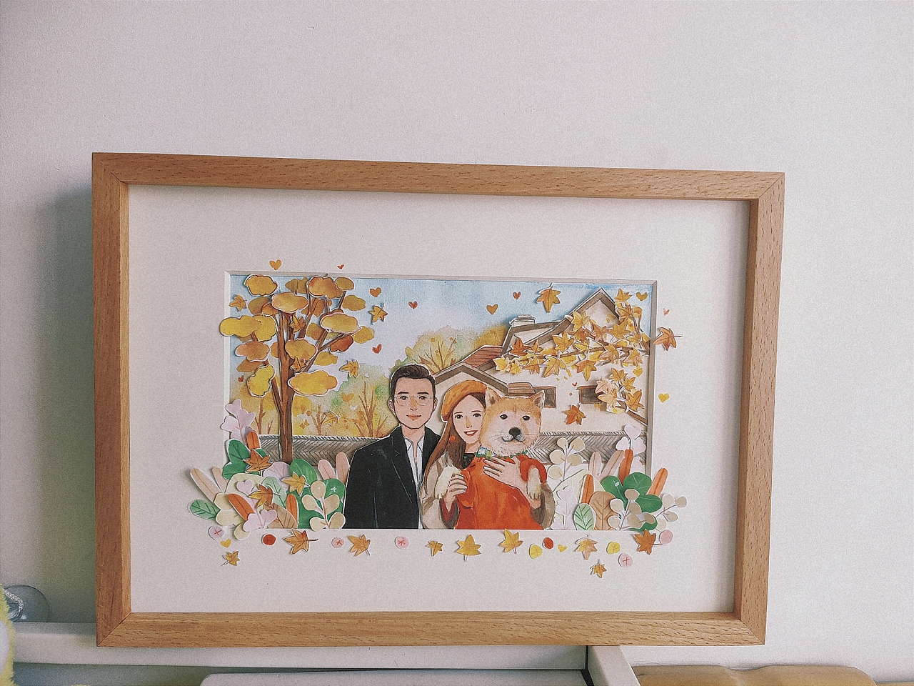 情侣和他们的爱犬