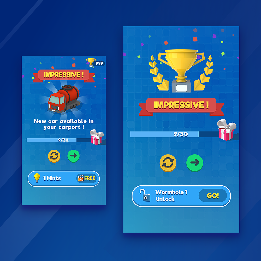 perfect parking-UI设计（图ZMjYzMTIxNzM2） - 游戏UI - 站酷设计师dubbbbb原创素材 - 站酷ZCOOL