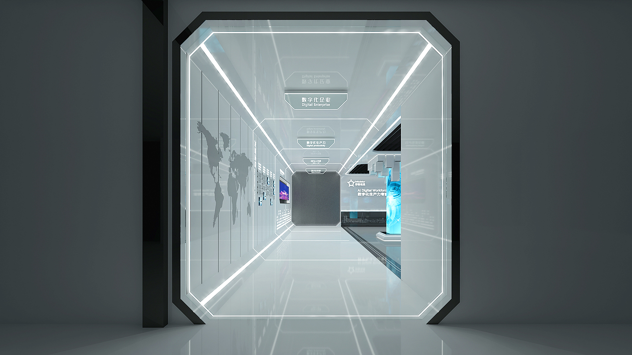 智慧展厅（图ZMjczOTEzNzIw） - 展陈设计 - 站酷设计师X设计研究院原创素材 - 站酷ZCOOL